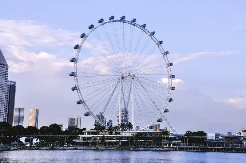 Singapore Flyer observation wheel by the bay